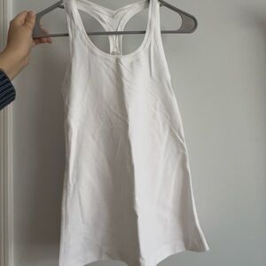 NWOT Lululemon Racerback White Tank Top